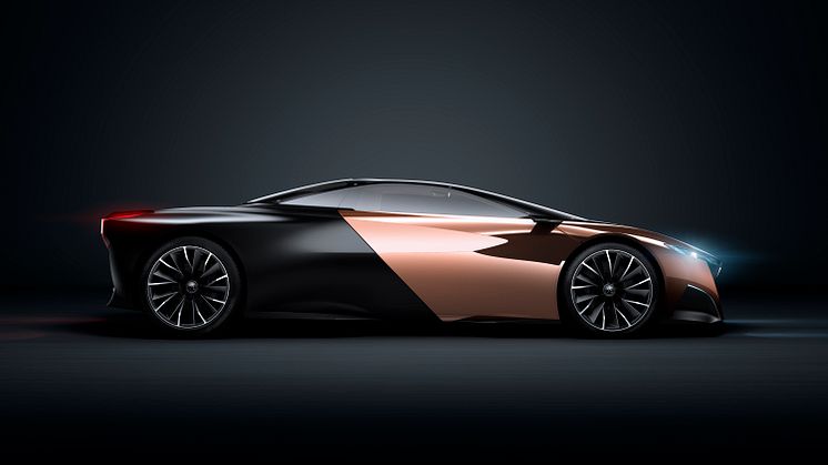 Peugeot på bilsalongen i Paris: Onyx – djärva materialval, hybridteknik och superbilsprestanda
