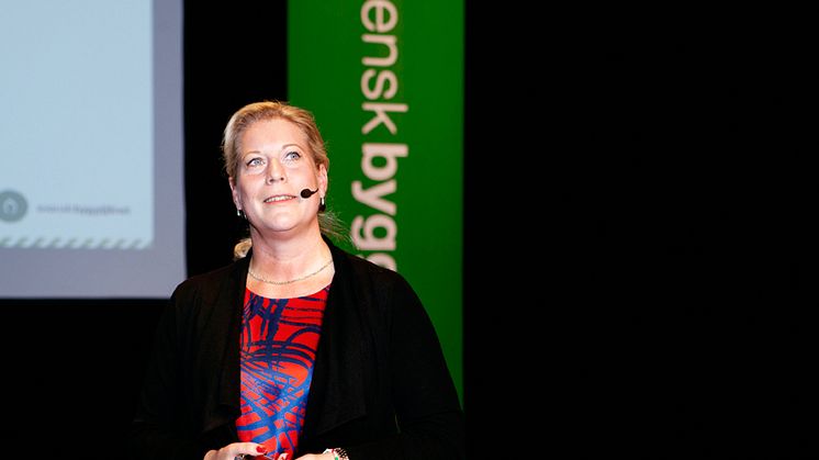 Infrastrukturminister Catharina Elmsäter-Svärd lovade bättre rustade järnvägsnät i vinter på Samhällbyggnadsforum