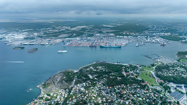 Sverige har presenterat tre åtaganden för att stimulera övergången till grön sjöfart som alla involverar Göteborgs hamn. Bild: Göteborgs Hamn AB.
