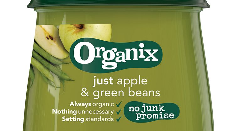 Organix just apple & green beans