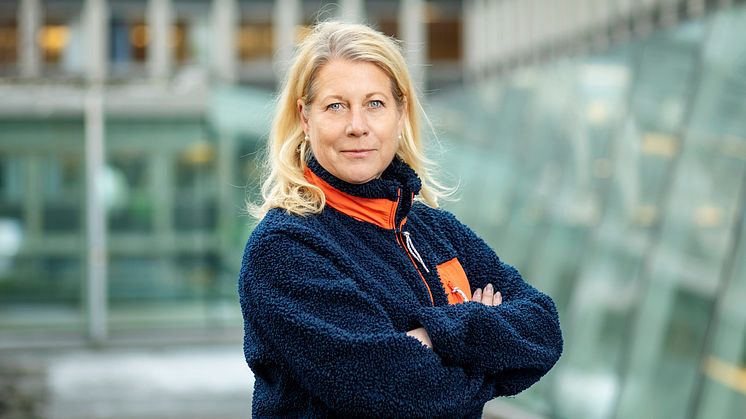 Catharina Elmsäter Svärd, vd på Byggföretagen, menar att det nu är rätt tid för alla i byggbranschen att se över strukturen för hur man jobbar och att det är nyckeln till att snabbt komma tillbaka på rätt nivå när konjunkturen vänder. Foto: Rosie Alm