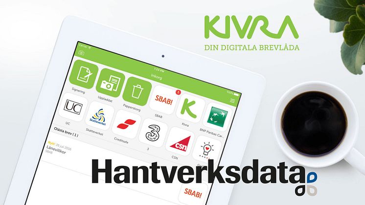 Hantverksdata inleder samarbete med Kivra