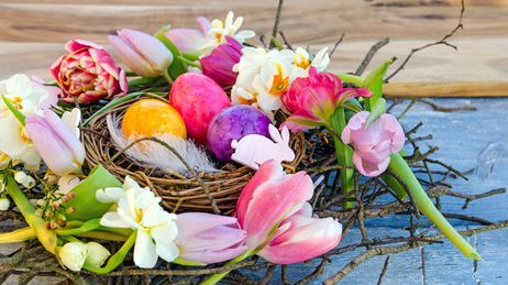Easter, eggs, colorful, spring