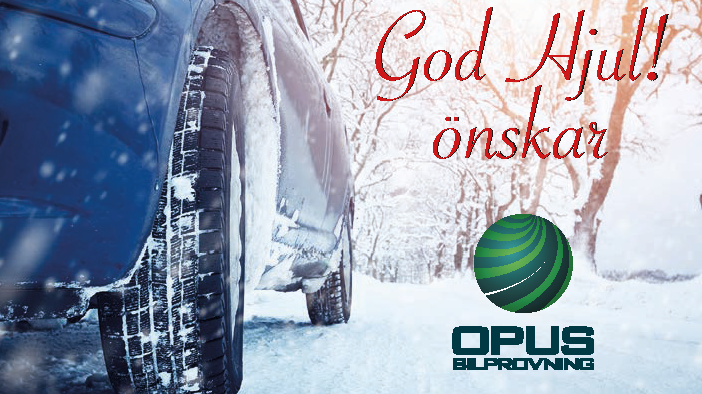 Opus Bilprovning önskar alla en riktigt God Jul!