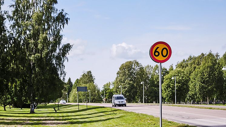 3 oktober ändras hastighetsgränserna i Norrfjärden och Rosvik. Foto: Maria Fäldt