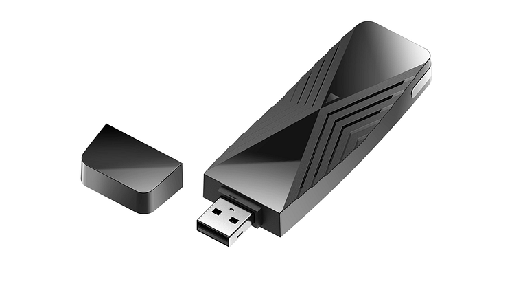 Den mångsidiga USB-adaptern med stöd för Wi-Fi 6 tillhandahåller den kommunikationsanslutning med den senaste Wi-Fi- och säkerhetstekniken till hem och kontor.