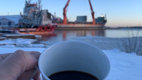 Hälften av Sveriges kaffeimport går via Gävle hamn
