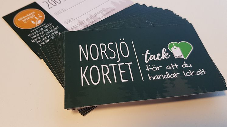 Norsjökortet finns att köpa på Norsjö Visitor Center