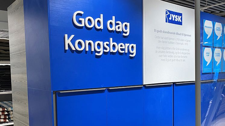 ​JYSK åpner nye lokaler i Kongsberg