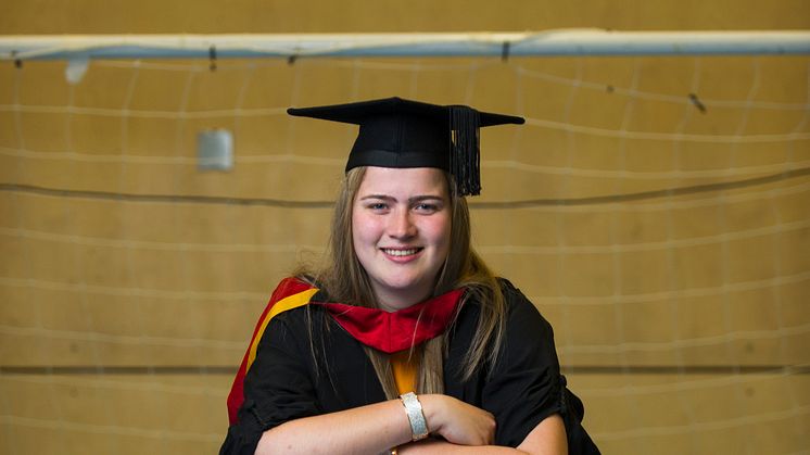 Football ace Alice Harkness scores first class degree from Northumbria University