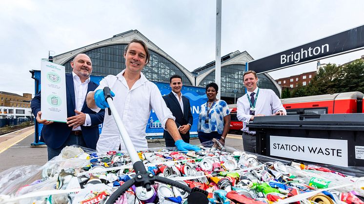 GTR is celebrating six months of its recycling initiative in Brighton. More images available to download below.