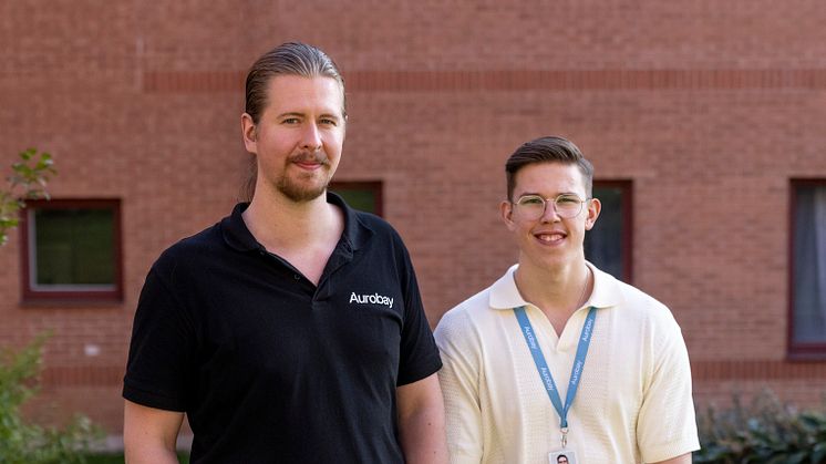 Efter att de i sitt examensarbete undersökte olika sammanfogningsmetoder för en ny konstruktion hos Aurobay, har Björn och Vincent fått anställning på företaget.