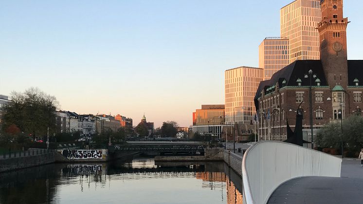 Malmö kanal höjdbild