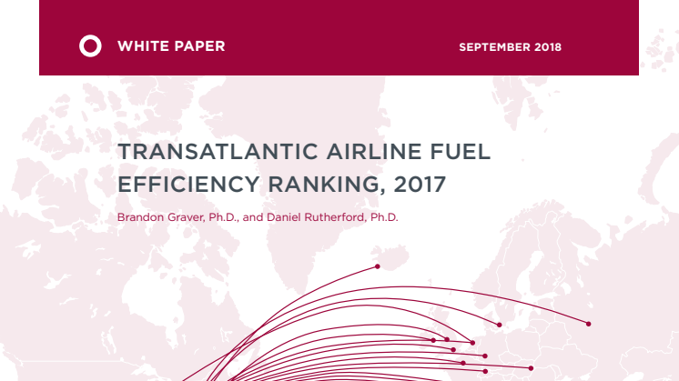 TRANSATLANTIC AIRLINE FUEL EFFICIENCY RANKING, 2017