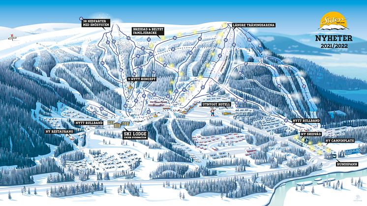 Inför den kommande säsongen presenterar Stöten flera stora nyheter, däribland 1 000 nya bäddar och fortsatt utbyggnad av snösystemet, dessutom tas de första spadtagen för det nya Soltorget Ski Lodge.
