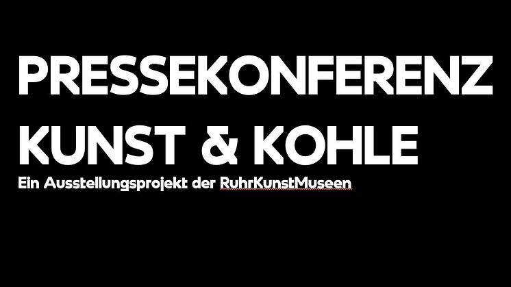 Pressekonferenz des Ausstellungsprojekts Kunst & Kohle der RuhrKunstMuseen
