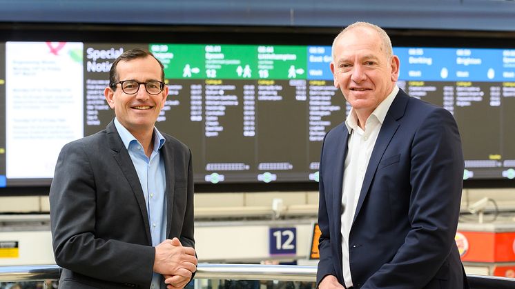 Christian Schreyer, Go-Ahead CEO (left) and Patrick Verwer, Govia Thameslink Railway CEO 1