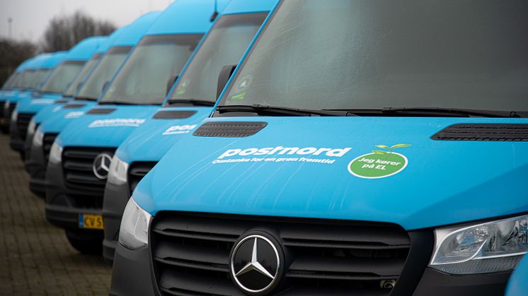 PostNord sender 25 nye elektriske pakkebiler på vejene op til jul