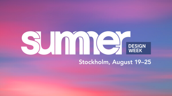 Summer Design Week bjuder in till designfest! 