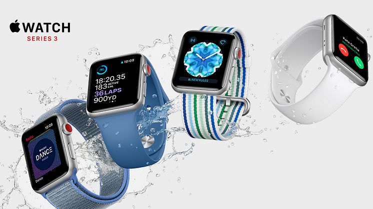 Apple Watch Series 3 med indbygget mobilforbindelse kommer hos 3