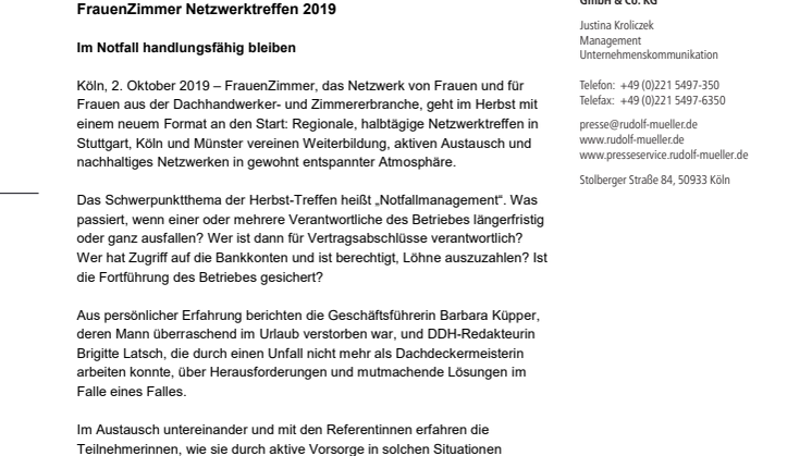 FrauenZimmer Netzwerktreffen 2019