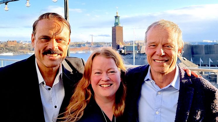Rymdbolaget I.S.A.A.C., här med grundaren, rymddesignern Cecilia Hertz, kommer med medgrundarna Mattias Hansson, VD, och Sveriges förste astronaut Christer Fuglesang, till Båstad 22/7 för att berätta om hur du kan investera i rymden.