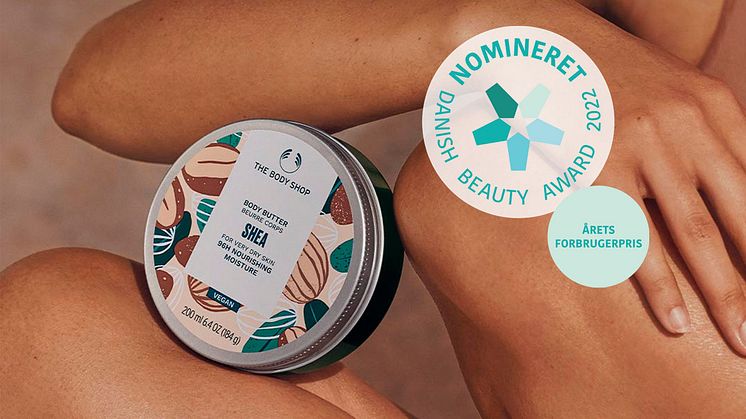 The Body Shops Ikoniske Shea Body Butter er nomineret til en Danish Beauty Award 2022!