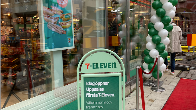 7-Eleven expanderar – öppnar sin första butik i Uppsala