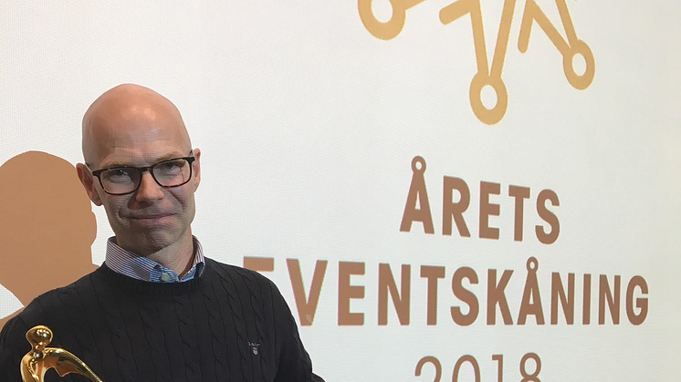 Jesper Håkansson, tävlings- och eventansvarig för Kristianstad Karting, är Årets Eventskåning 2018