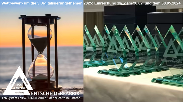 Wettbewerb um die 5 Digitalisierungsthemen 2025: Einreichung der Themen zw. dem 16.02. und dem 30.05.2024
