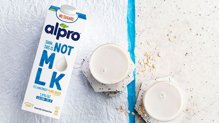 Shhh.. Det här är inte mj*lk! Alpro lanserar ny havredryck för svenska mjölkälskare 