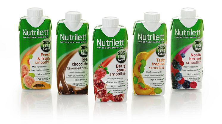 Gruppbild Nutrilett smoothies less sugar