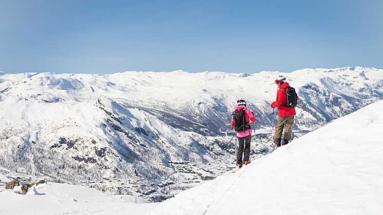 Hemsedal beskrives som Skandinavias alper. Et fantastisk skiområde i storslått natur. Foto: Ola Matsson