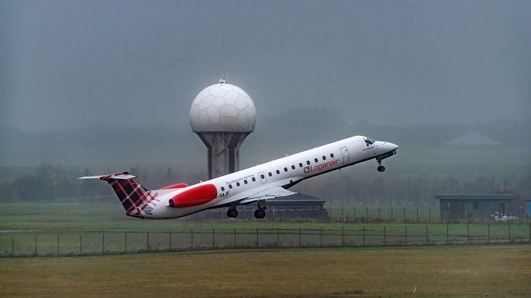 Loganair afgang fra Esbjerg Airport - Foto: BongoPlanes