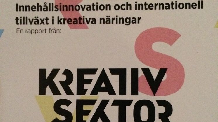 Kreativ Sektor: ny studie och nytt nätverk