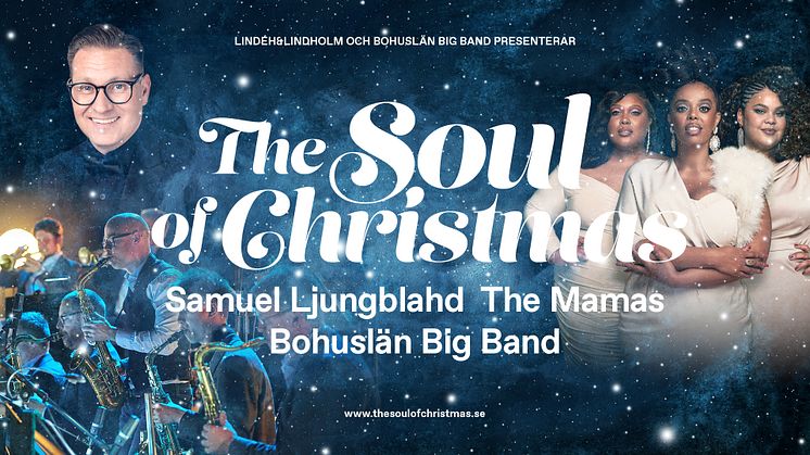 Bohuslän Big Band åker på julturné med The Mamas och Samuel Ljungblahd.