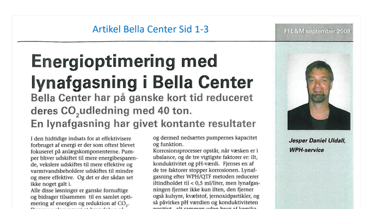 QTF referensartikel om Bella Center i Köpenhamn