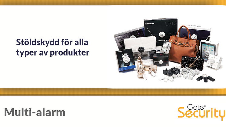 Multi-alarm: Stöldskydd för alla typer av produkter