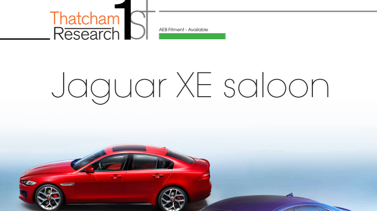 Thatcham 1st : Jaguar XE Saloon 2015