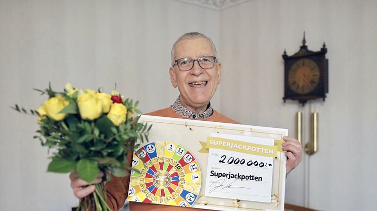 Jörgen blev 2 miljoner kronor rikare – hemma i vardagsrummet! (Foto: Anders Andersson)