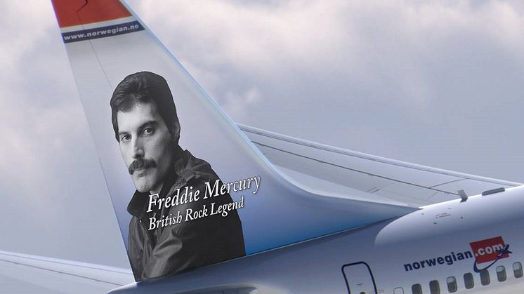 Freddie Mercury, la leyenda del rock que surca los cielos de Norwegian 
