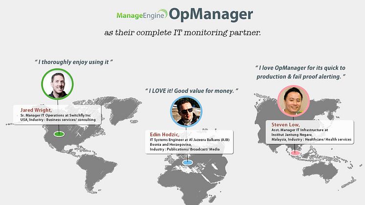 Varför älskar IT-administratörer OpManager? - OpManager Infographic