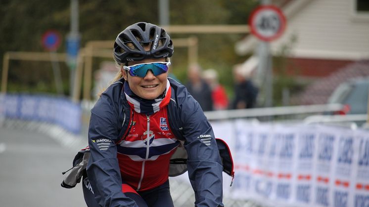 Emilie Moberg  under sykkel-VM i Bergen