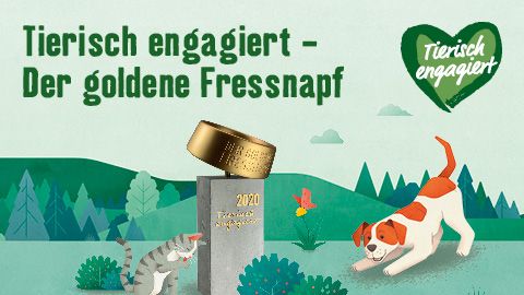 Der Goldene Fressnapf 2020: Awards für tierisch engagierte Tierschützer werden mit insgesamt 15.000 Euro dotiert