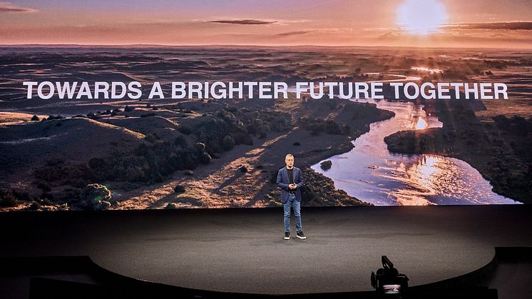 Huawei keynote speech på lanseringsevent in München