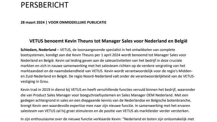 VETUS appoints Kevin Theuns as Sales Manager for Netherlands  Belgium_NL_final.pdf