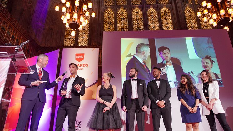 Ten inspirational winners who make their mark on the capital lift London Sport Awards trophies at Guildhall