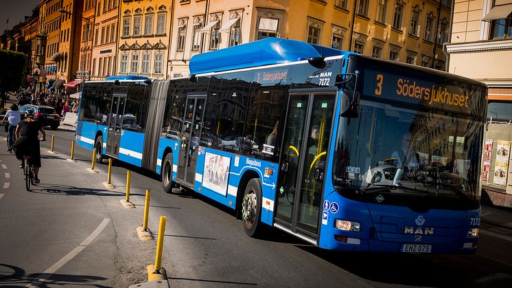 Riksmötets öppnande påverkar innerstadsbussarna under tisdagen
