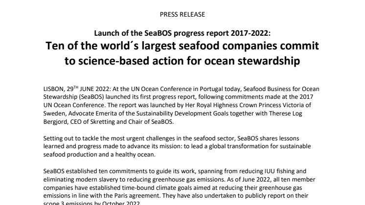 Press release 29062022 5 year SEABOS report.pdf
