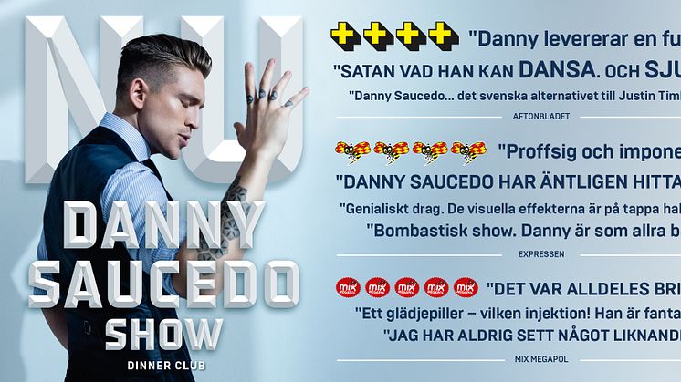 Succé och biljettrusning till Danny Saucedos show på Hamburger Börs! Nu släpps extraföreställningar.